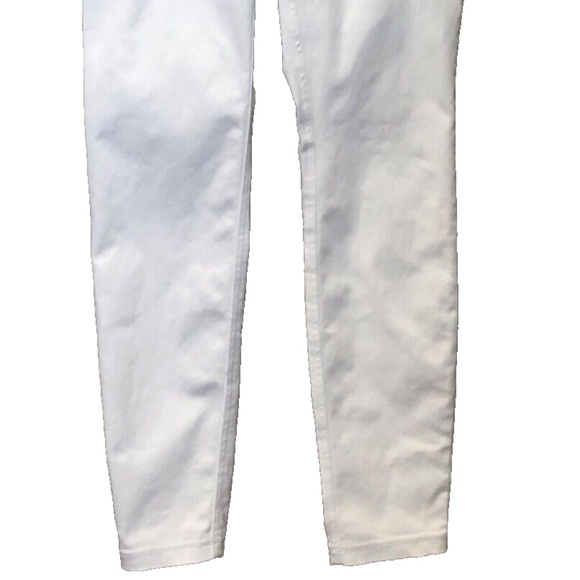 (NWT) HUE Classic White Double Button Smooth Denim Skimmer Leggings Size S - Picture 5 of 8